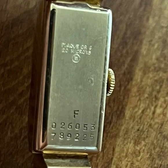 Ernest Borel Watch Incabloc Cuff with Gold Fleur Di Lis Insignia Vintage Antique - Picture 2 of 10